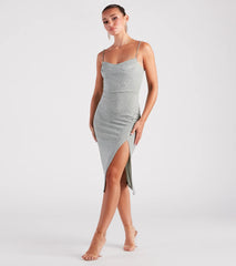 Spark My Interest Glitter Midi Dress