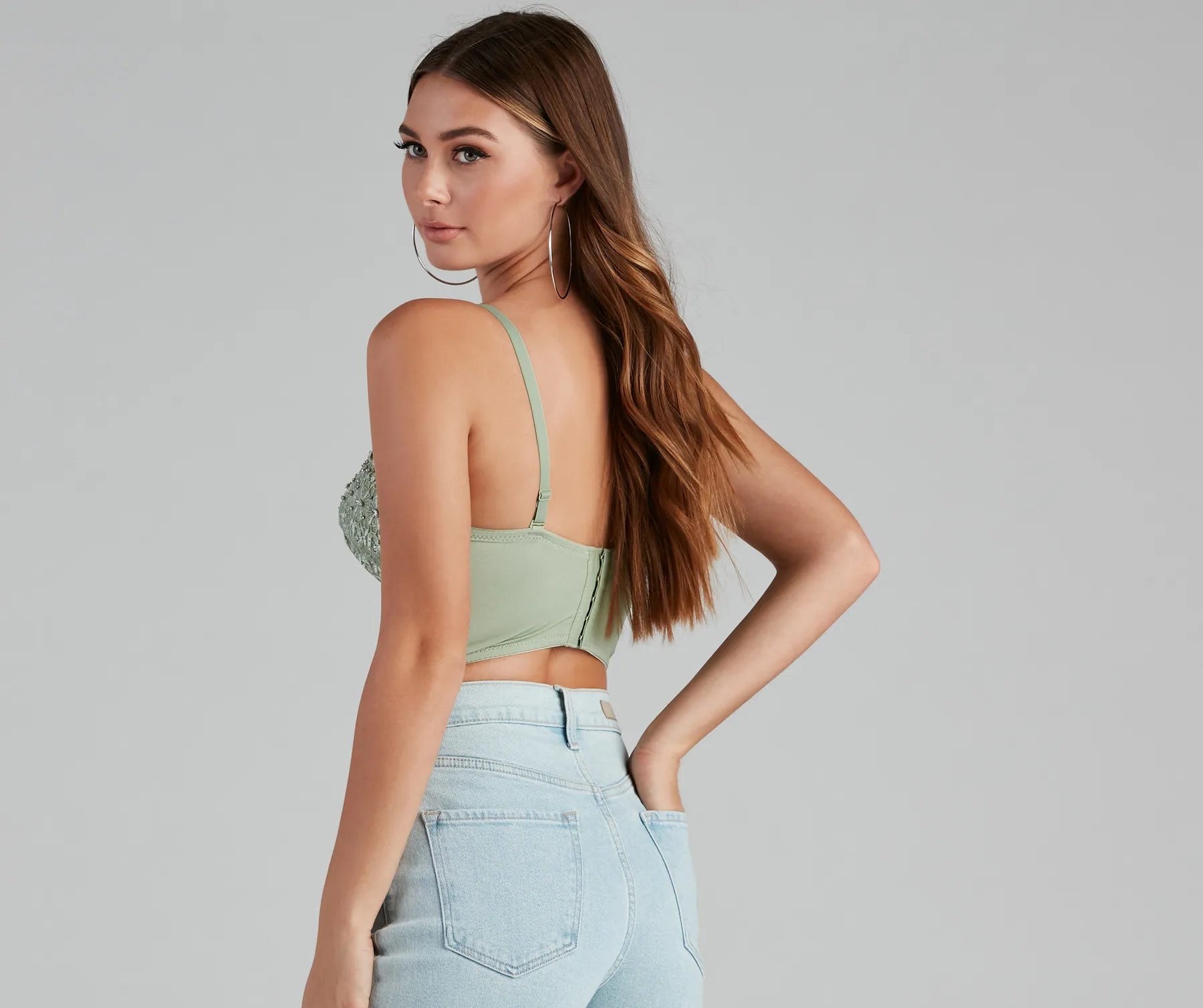 Reigning Lace Bustier Top