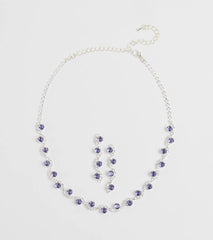 Timeless Luxe Cubic Zirconia Rhinestone Necklace Set